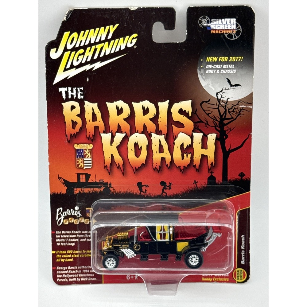 Johnny The Barris Lightning Koach Die Cast Model Car Black Metal Limited